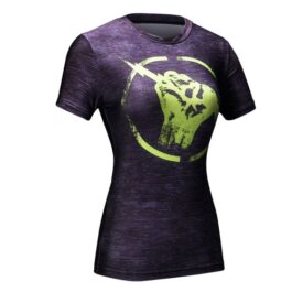 Ladies compression shirt short sleeve